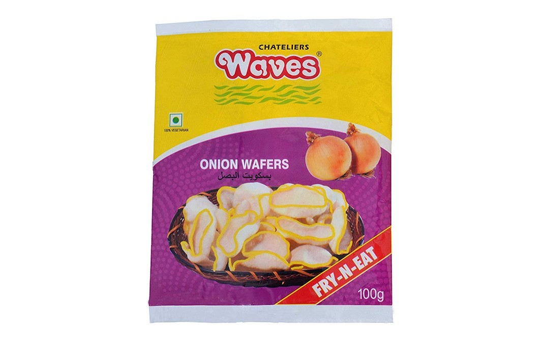 Chateliers Waves Onion Wafers    Pack  100 grams